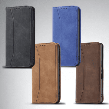 Infostyle Črna / Ekološko usnje + TPU silikon