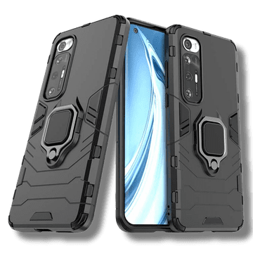 Infostyle Silikonski ovitek "ring" za Xiaomi Mi 10S - Črna