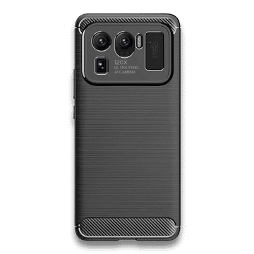 Infostyle Silikonski ovitek "carbon" za Mi 11 Ultra - Črna
