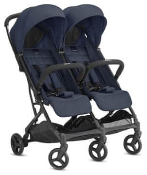 Inglesina Otroški voziček za dvojčke TWIN SKETCH Black Navy