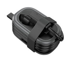 Hoco Podaljšek, vtičnica NS7 4000W 1,1m dolžina kabla PD20W 2x USB A, 1x Type C - črn