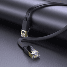 Hoco Omrežni internet kabel US07 ploščat 1Gbps 5 metrov črn