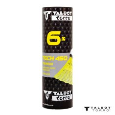 Žogice za badminton TALBOT TORRO Tech 450 Fast 6 kosov - rumene