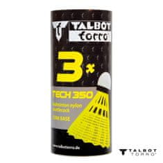 Žogice za badminton TALBOT TORRO Tech 350 Fast 3 kosi - rumene