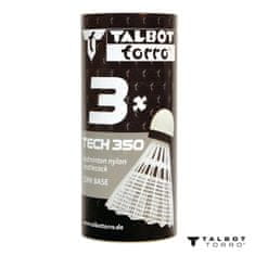 Žogice za badminton TALBOT TORRO Tech 350 Medium 3 kosi - bela