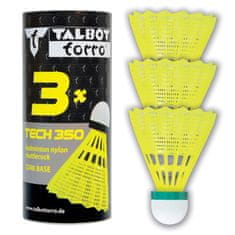 Žogice za badminton TALBOT TORRO Tech 350 Slow 3 kosi - rumene