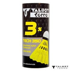 Žogice za badminton TALBOT TORRO Tech 350 Medium 3 kosi - rumene