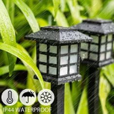 HOME & MARKER® Solarne luči za poti, vrtne luči, topla svetloba (6 kosov) | LUMITRAD