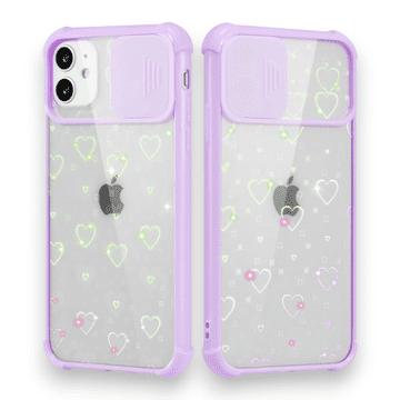 Infostyle Ovitek "Ueebai lens" za iPhone SE 2022/2020/7/8 Pastelno vijolična / PC + TPU silikon