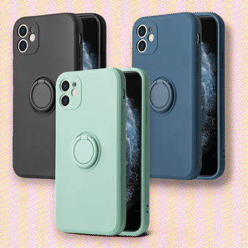 Infostyle Silikonski ovitek "Silicone Ring" z držalom za Xiaomi Redmi Note 10s