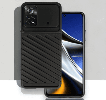 Infostyle Ovitek "Thunder" za Xiaomi Poco X4 Pro 5G - Črna Črna / TPU silikon