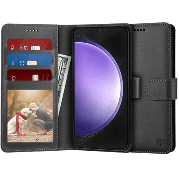 Infostyle Preklopna torbica za telefon Xiaomi Redmi Note 13 Pro 5G/ Poco X6 5G, črna Črna / PC + TPU silikon