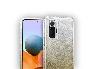 Infostyle Silikonski ovitek "Bling" za Xiaomi Redmi Note 10 Pro - Zlata