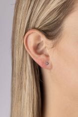 Silvego Srebrni uhani s cirkonijem Swarovski 2,5 mm SILVEGOB706025LB