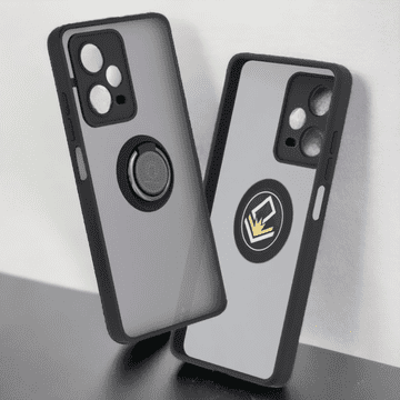 Infostyle Ovitek za telefon "Glinth" za Xiaomi Redmi Note 12 Pro Črna / PC + TPU silikon
