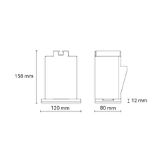 Tecnogas Podstavek za klimo SLOT-IN 790 x 584 x 158