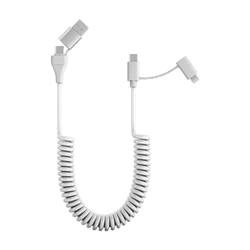 Infostyle Polnilni in podatkovni kabel 4v1, bela