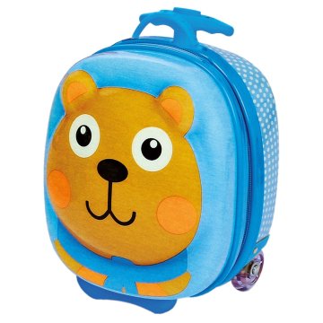 Bino Kovček s kolesi medvedek 30cm