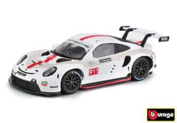 BBurago - RACE, Porsche 911 RSR v okrasni škatli, bela, 1:43