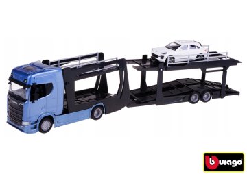 1:43 tovornjak Multicar Carrier Scania 770S Blue + Porsche Macan