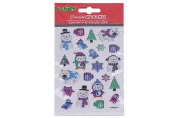 Nalepke 19x10,5 cm 3D CHRISTMAS