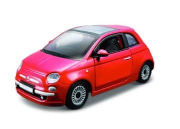 BBurago - Cars HOBBY, Fiat 500 (2007), kovinski bron, 1:32