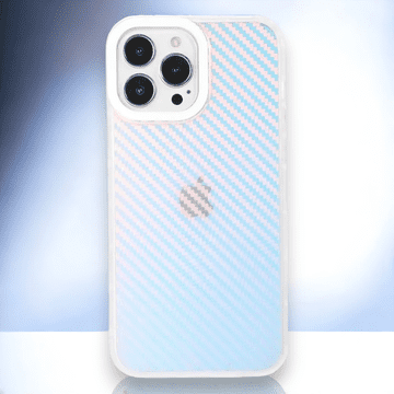 Infostyle Silikonski ovitek "Holo" za iPhone 13/14/15 - Bela Bela / Stil 2 / TPU silikon