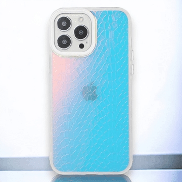 Infostyle Silikonski ovitek "Holo" za iPhone 13 Pro - Bela Bela / Stil 2 / TPU silikon