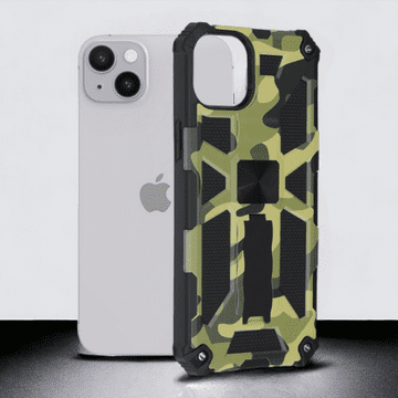 Infostyle Ovitek "Blazor Military" za iPhone 14 Plus Zelena / PC + TPU silikon