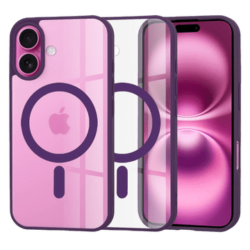 Infostyle Silikonski ovitek "MagSafe Pro" za iPhone 16 Plus - vijoličen