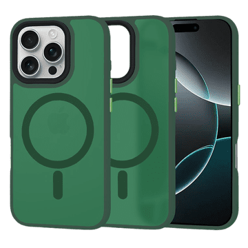 Infostyle Silikonski ovitek "MagSafe Series" za iPhone 16 Pro - temno zelen