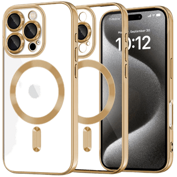 Infostyle Silikonski ovitek "Crystal Magsafe" za iPhone 16 Pro - zlat