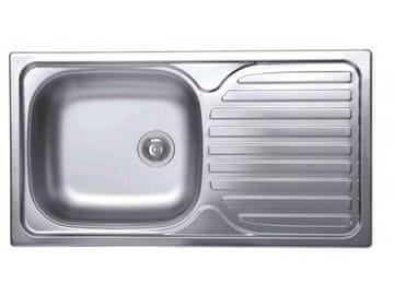 Elleci Kuhinjsko pomivalno korito iz nerjavečega jekla z odtokom SPECIAL 300 SX INOX right