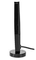 Nedis Aktivna sobna antena DVB-T/T2 / FM / UHF / VHF/ območje sprejema 0-15 km/ LTE700/ dobiček 28 dB/ ABS/ črna