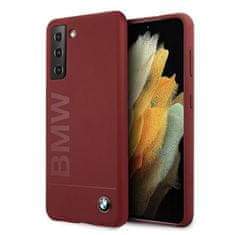 Bmw Originalni ovitek SAMSUNG GALAXY S21+ BMW Hardcase Silicone Signature Logo (BMHCS21MSLBLRE) rdeč