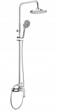 shumee Nadometna deževna prha s tuš pipo, kromirana srebrna, CORIO