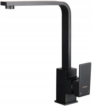 shumee Pravokotna stoječa armatura za umivalnik 20,7 cm Black Anemon