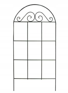 shumee Podpora za vzpenjavke z okrasnim lokom 60x25 cm Zeleno jeklo
