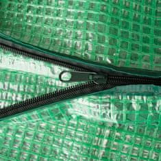 shumee Mini balkonski vrtni rastlinjak s policami 69x49x25cm zelene barve za zelenjavo