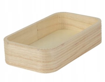 shumee Lesena pravokotna košara za shranjevanje 19x11x4,6 cm