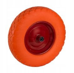 shumee 40 cm polno kolo za samokolnico, oranžno, luknja 1,2 cm