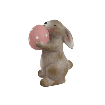 Rayher.	 Velikonočni zajček z roza jajčkom, 12cm