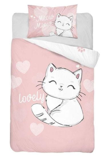 Detexpol Posteljnina za otroško posteljico Kitty marelična Bombaž, 100/135, 40/60 cm