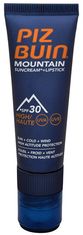 Piz Buin Krema za sončenje SPF 30 in balzam za ustnice SPF 30 2 v 1 (Mountain Combi "2 v 1" krema za sončenje in šminka) 20 ml + 2,3 ml