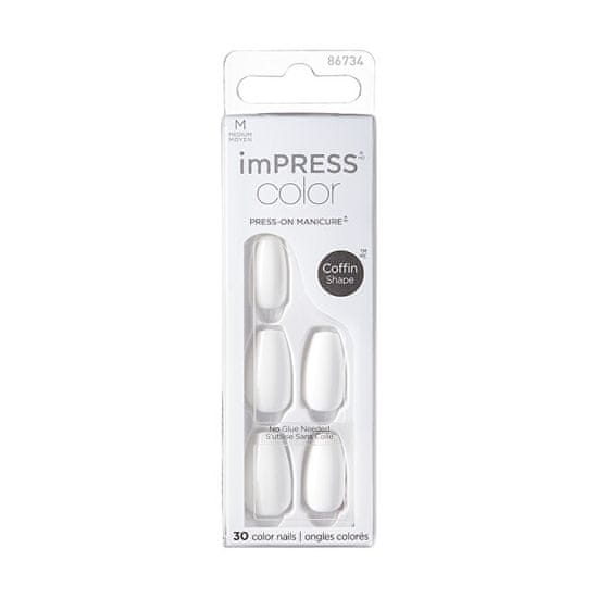 KISS Samolepilni nohti imPRESS Color MC Frosting 30 kosov