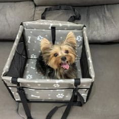 LIVEFY Paws transportna torba za pse 42x39cm, siva