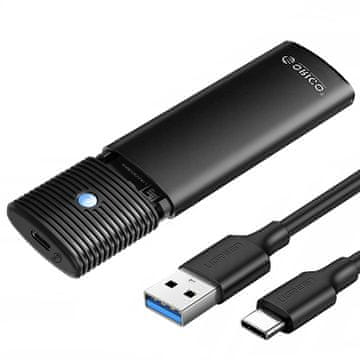 MG G2 zunanji box za SSD disk M.2 NVME, črna