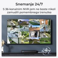 Reolink NVR snemalnik, 16 MP, 36-kanalni POE, podpora do 48 TB HDD (NVS36)