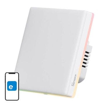 Sonoff Pametno LED RGB WiFi stensko stikalo touch TX T5 1C eWeLink 1-kanalno