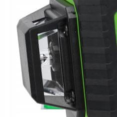 Dexxer Aku. 16 linijski zeleni gradbeni laserski nivelir 2x 2400mah LCD LL28